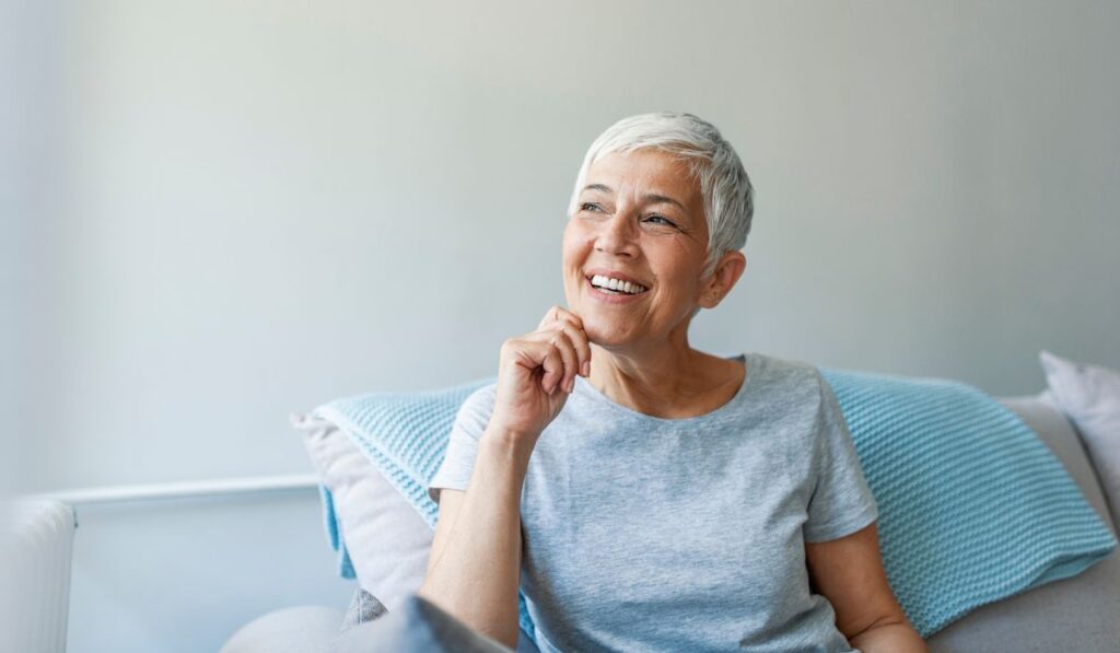 Middle-aged woman embodying the great mother archetype