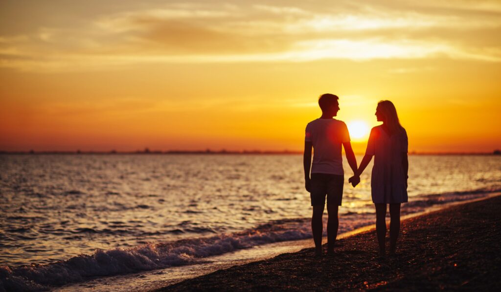 Happy couple in love