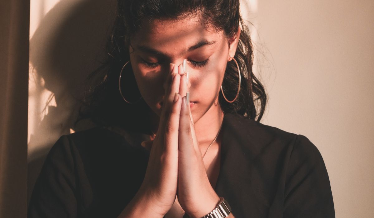 Woman choosing her spiritual path