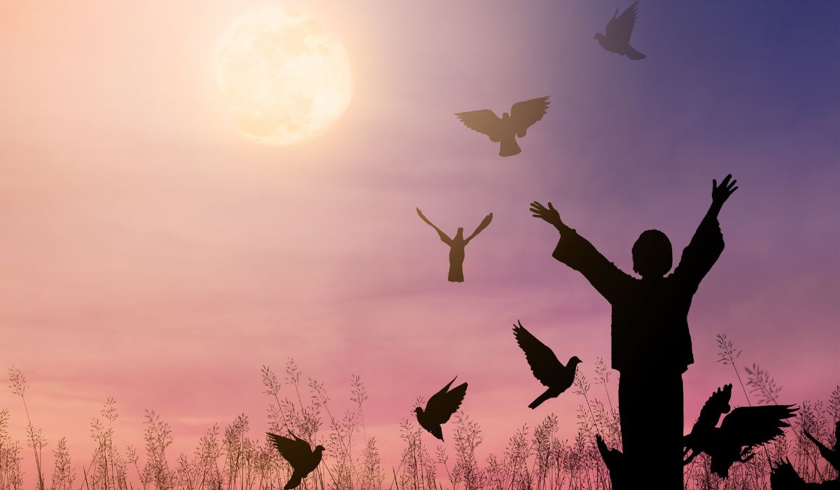 Woman taking back her power.