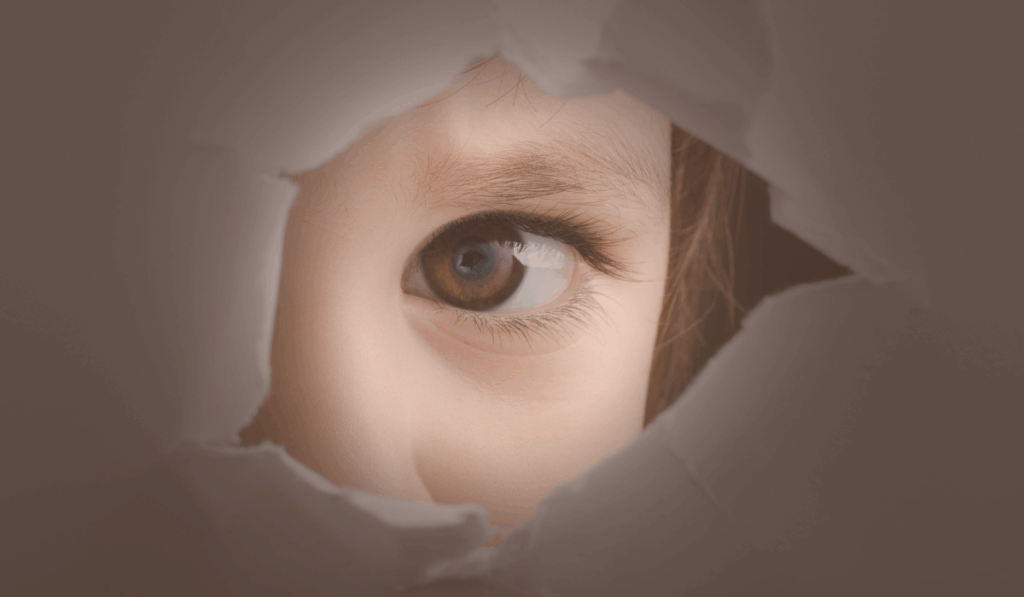 a child doubtful about whether or not to trust you