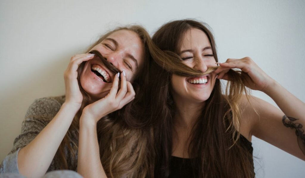 Women acting like children and the eternal girl.