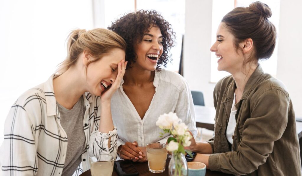 Women balancing their personality types