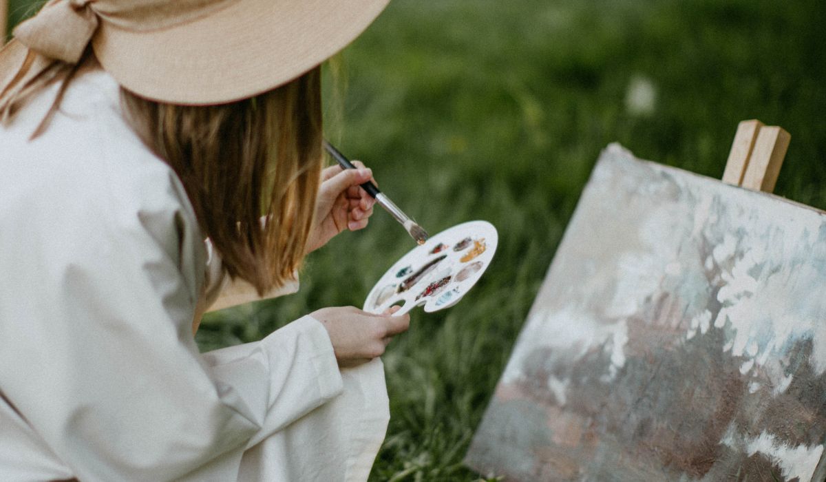 Woman inviting the trickster archetype in for creativity.