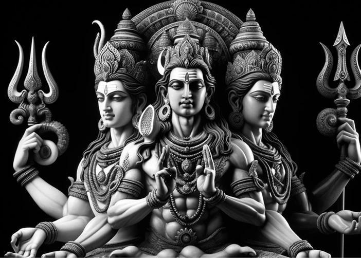three meditation gods